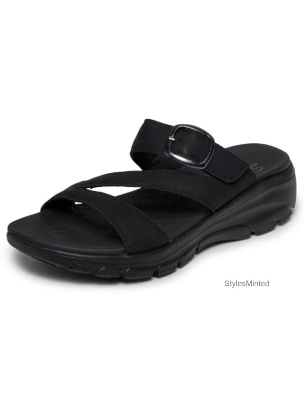 Women's Yoga Foam Slide Sandals with Adjustable Buckle